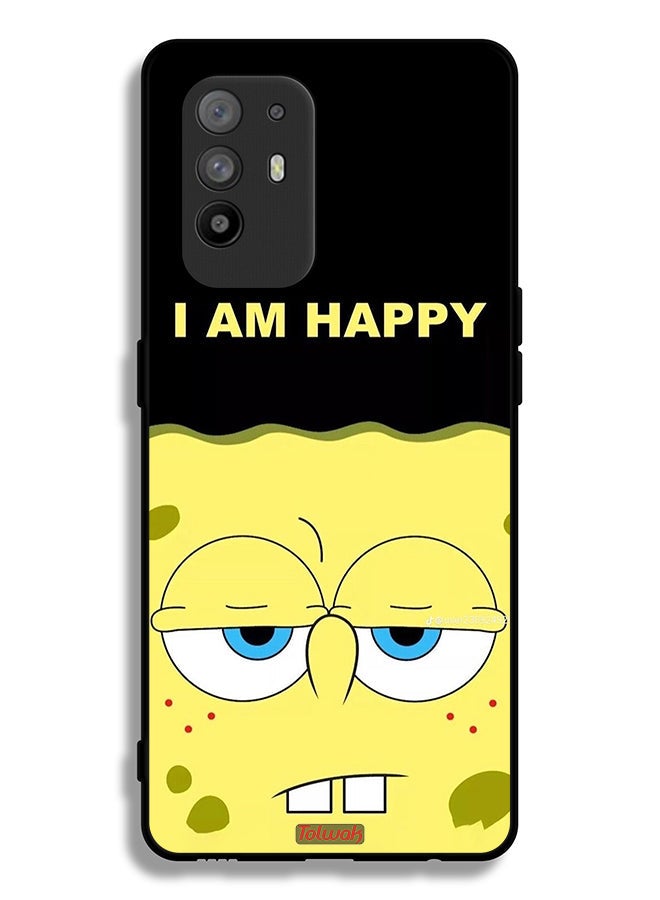 Tolwak Oppo F19 Pro Plus 5G Protective Case Cover I Am Happy - Image 2