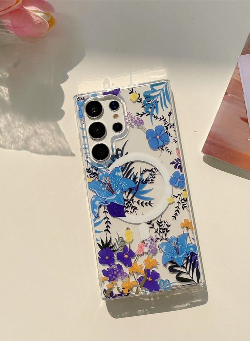 TEAM LUXURY Samsung Galaxy S23 Ultra Cover Supports MagSafe,Shockproof Military-Grade Protection, Anti-Yellowing,Anti-Scratch,Camera Lens Protection,Slim Thin Magnetic Case Accessories Clear - Image 1