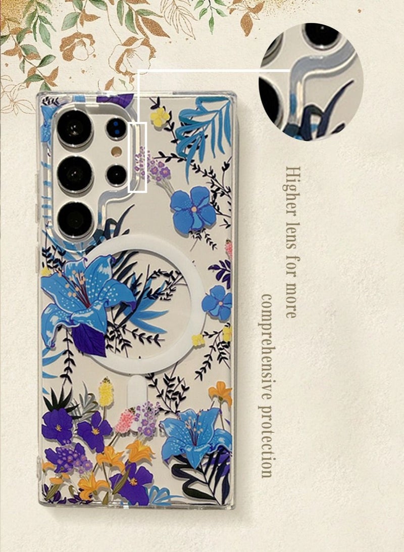 TEAM LUXURY Samsung Galaxy S23 Ultra Cover Supports MagSafe,Shockproof Military-Grade Protection, Anti-Yellowing,Anti-Scratch,Camera Lens Protection,Slim Thin Magnetic Case Accessories Clear - Image 3