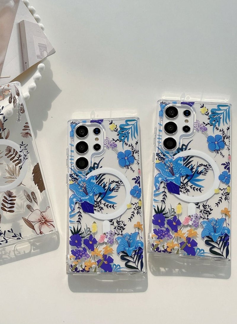 TEAM LUXURY Samsung Galaxy S23 Ultra Cover Supports MagSafe,Shockproof Military-Grade Protection, Anti-Yellowing,Anti-Scratch,Camera Lens Protection,Slim Thin Magnetic Case Accessories Clear - Image 5