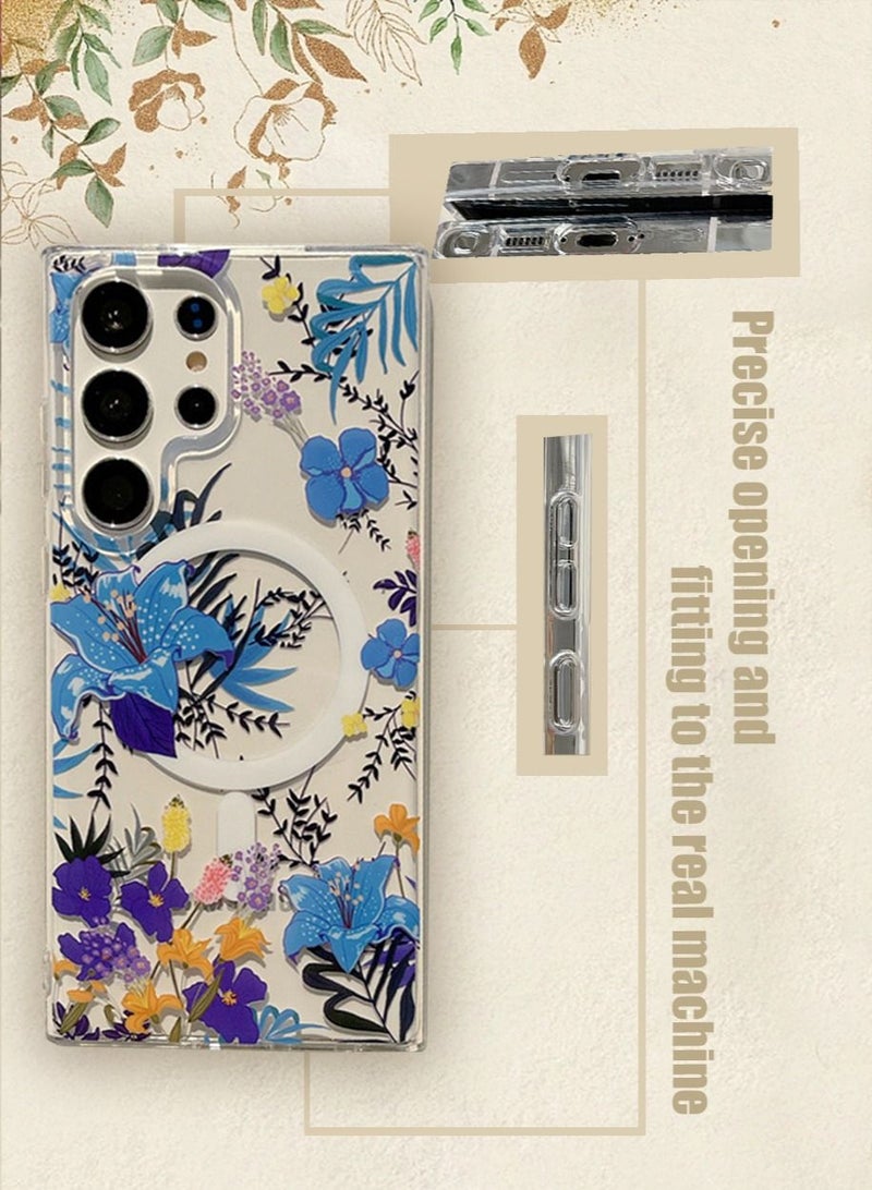 TEAM LUXURY Samsung Galaxy S23 Ultra Cover Supports MagSafe,Shockproof Military-Grade Protection, Anti-Yellowing,Anti-Scratch,Camera Lens Protection,Slim Thin Magnetic Case Accessories Clear - Image 2