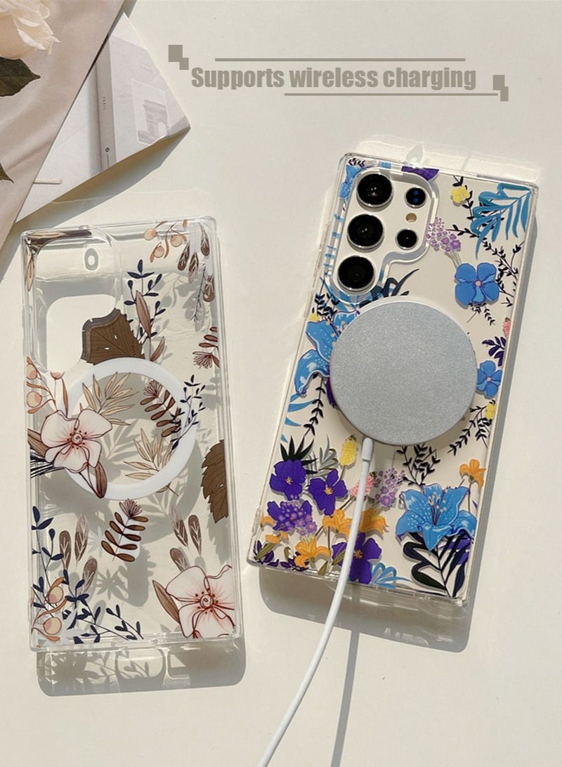 TEAM LUXURY Samsung Galaxy S23 Ultra Cover Supports MagSafe,Shockproof Military-Grade Protection, Anti-Yellowing,Anti-Scratch,Camera Lens Protection,Slim Thin Magnetic Case Accessories Clear - Image 4