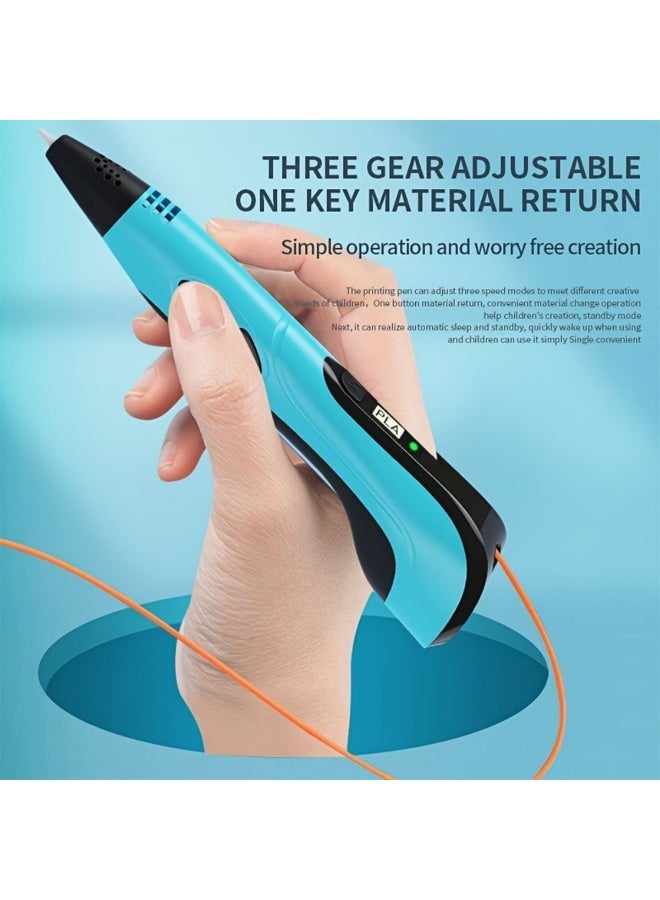 Professional 3D Printing Pen Kit with 20 Colors PLA Filament, Template Book & Project Guide — DIY 3D Drawing Pen for Kids & Adults, Ideal Birthday & Valentine's Gift - Image 5
