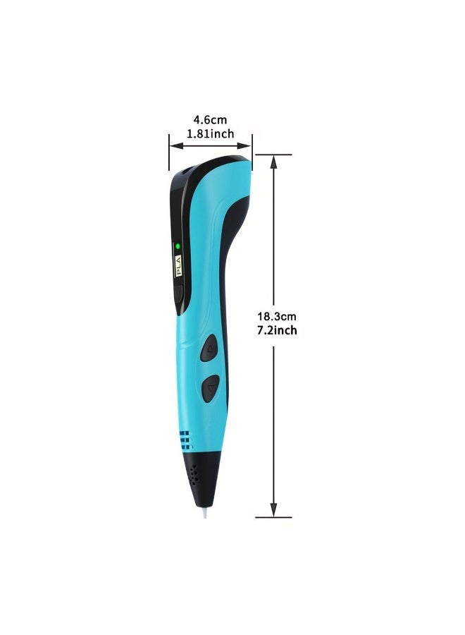 Professional 3D Printing Pen Kit with 20 Colors PLA Filament, Template Book & Project Guide — DIY 3D Drawing Pen for Kids & Adults, Ideal Birthday & Valentine's Gift - Image 3