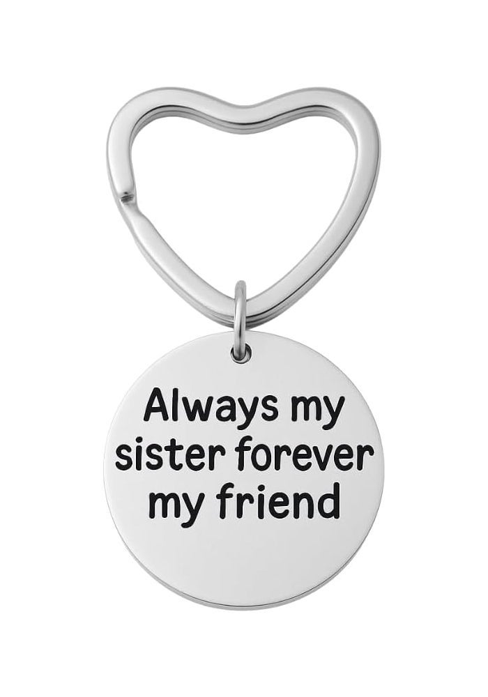 Infinity Collection Sister Keychain - Always My Sister Forever My Friend Keychain - Image 1