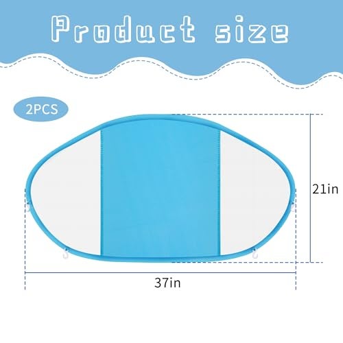 Adnee 2 Pack Baby Swim Float Removable CanopySun Protection Canopy for BabyUPF50 Proof CanopySunscreen CoatingCompatible for Mambobaby Floats - Image 5