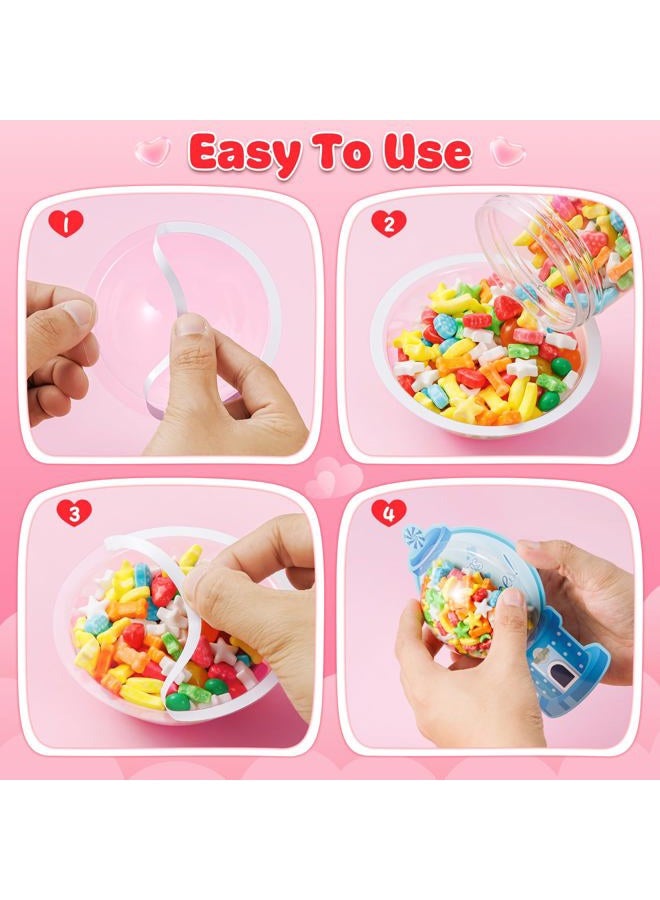 Duchong Valentines Day Cards for Kids Classroom, 48 Pack Valentines Candy Cards with Craft Treat Holder, DIY Kids Valentine's Day Exchange Gifts for Boys Girls Toddler School Rewards Party Supplies - Image 3