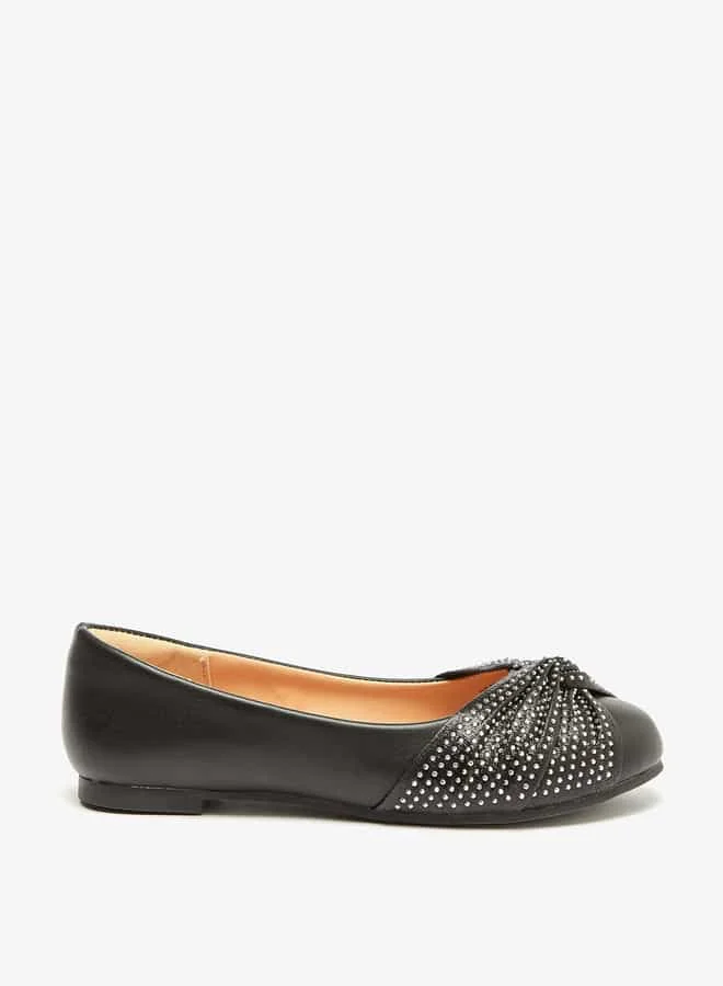 Celeste Girls' Embellished Slip-On Ballerina Shoes