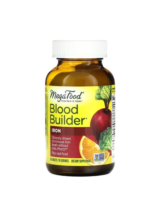 MegaFood Blood Builder Iron 90 Tablets  - Image 1