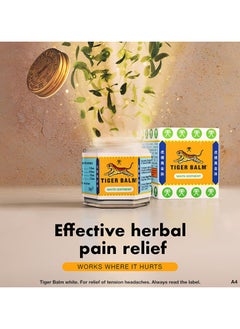 Tiger Balm White Ointment 19.4g For Headache Treatment and Temporary Relief of Muscle Pain  - Image 5