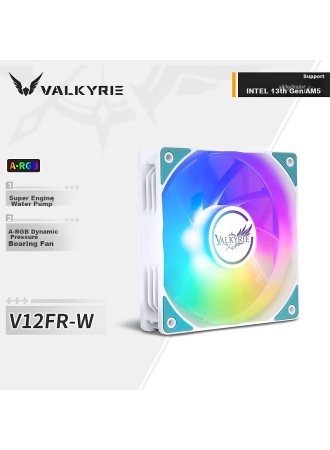 Valkyrie V12fr-w Vk Fdb Dynamic Pressure Bearing, 12cm Case Fan, 4pin Pwm, Argb Lighting Effects - Image 1