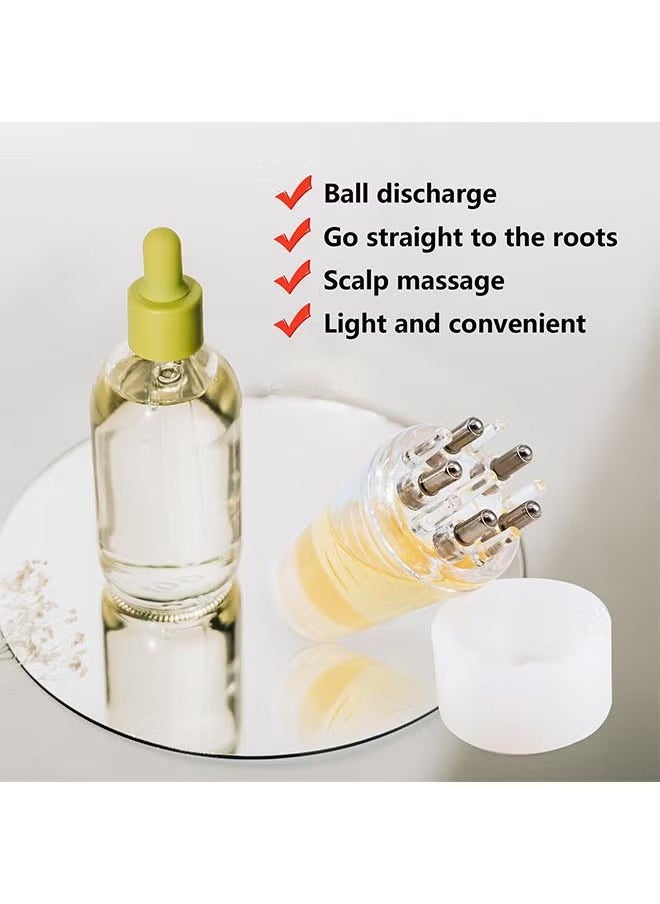 HY Hair Oil Applicator, Scalp Applicator Comb, Ball Root Comb Applicator Bottle Scalp Massager Hair Growth, Hair Massager for Hair Growth, Ball Hair Oil Applicator Bottle  - Image 2