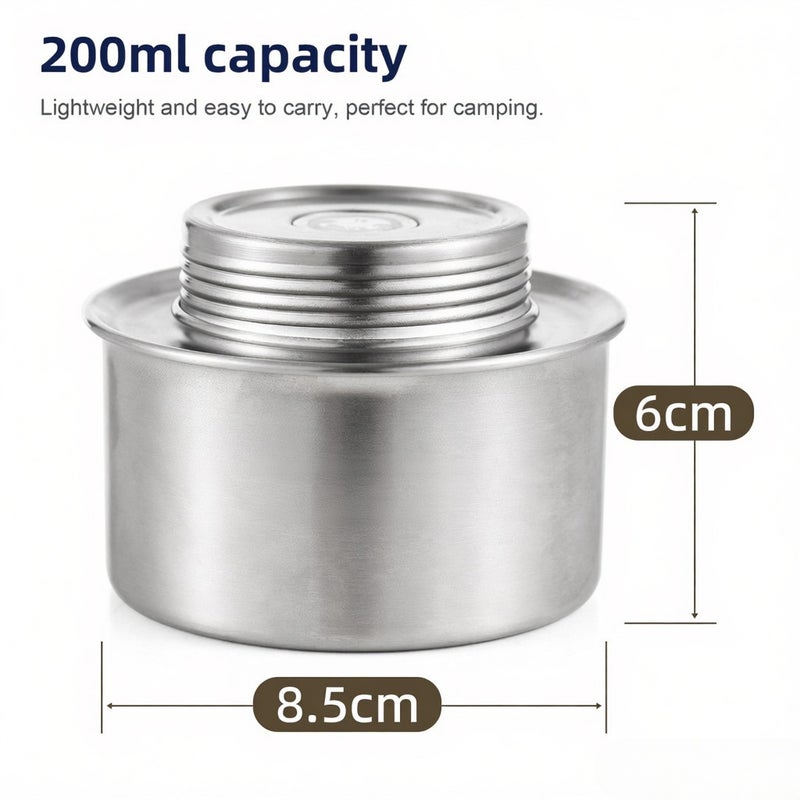 Fuel Can Coffee Storage Airtight Canister with One-way 200ml Pressure Relief Valve Canisters for Flour and Sugar StoringDried Fruits Nuts Beans Outdoor Camping Parties BBQs - Image 2