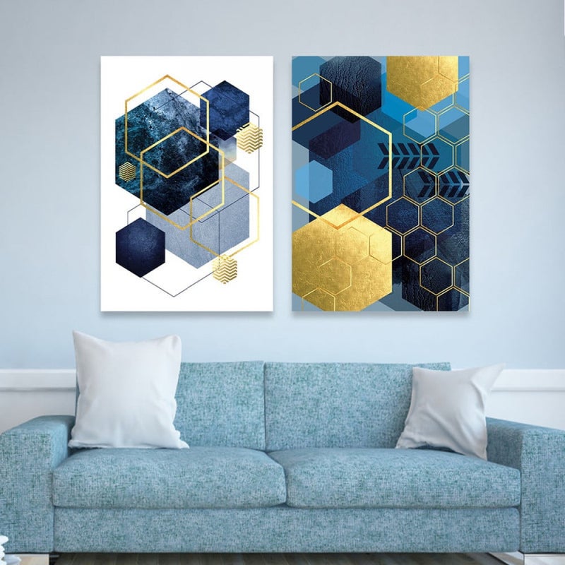 Marktna Modern double canvas painting - Image 1