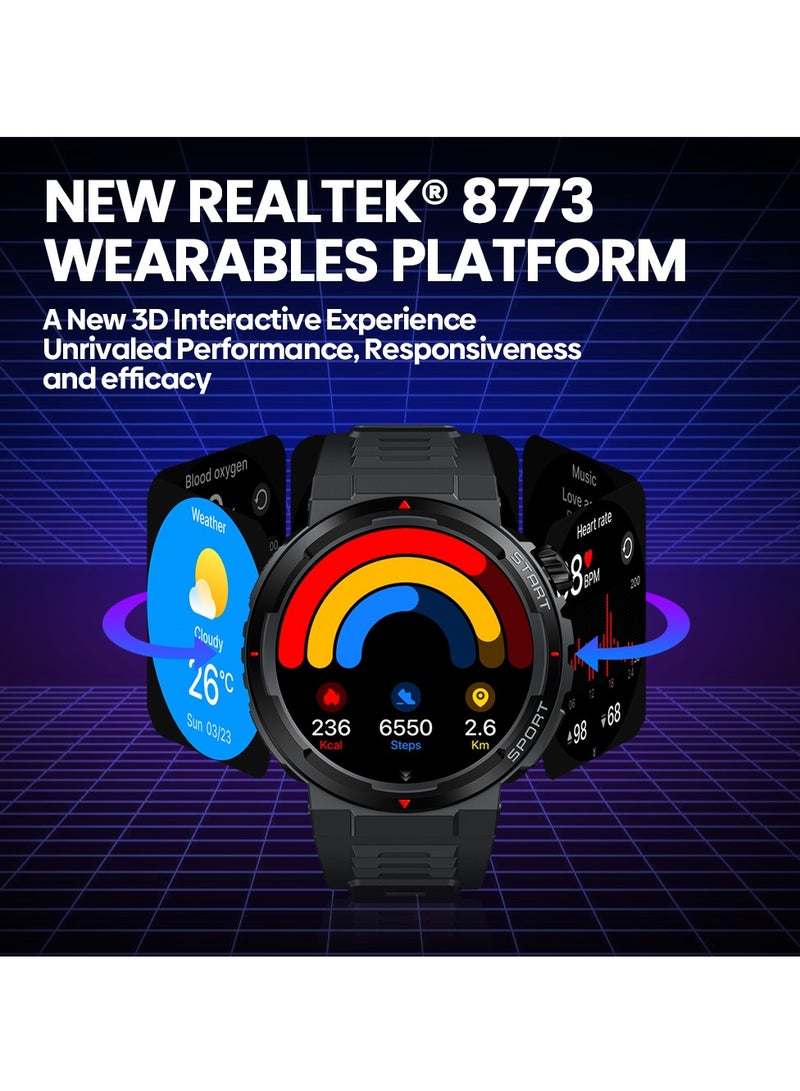 Zeblaze Smart Watch 300 mAh 1.43'' HD AMOLED Smart Watches for Men Smartwatches with Bluetooth Make/Answer Calls Multi-app Message Reminder Multi Language Fitness Watch Compatible Android iOS - Image 4