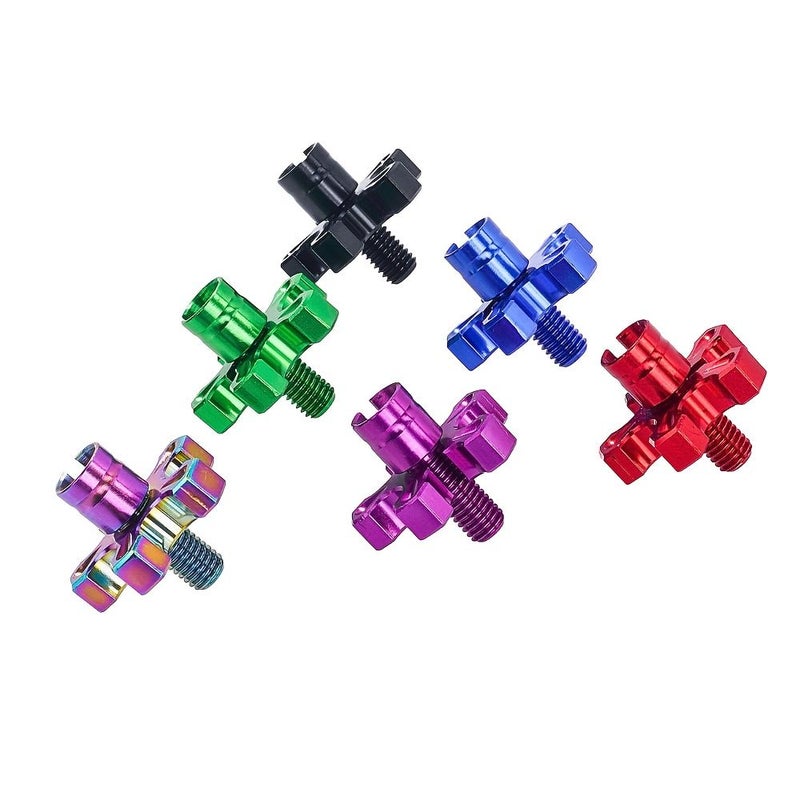 Black Motorcycle Clutch Cable Adjuster M8 Compatible Aluminum Alloy Clutch Adjustment Screw for Motorbike Tuning Handlebar Cable Adjuster Off Road Motorcycles Clutch Tuning Accessories - Image 4