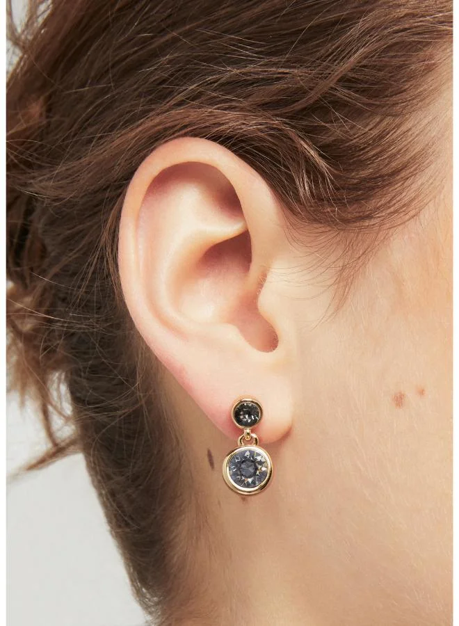 Karen Millen Crystal Dot Drop Earring