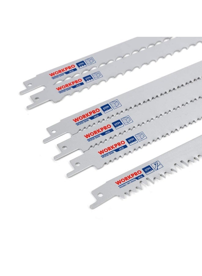 WORKPRO 32-Piece Reciprocating Saw Blade Set - Metal Woodcutting Saw Blades Pruner Saw Blades with Organizer Pouch  - Image 4