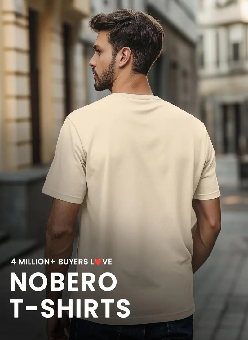 Nobero  Nobero Men’s T-Shirt | Casual & Comfortable Everyday Wear for Men | Best Price UAE