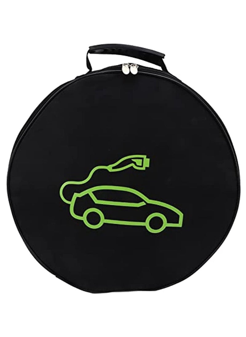 OIMG Portable EV Cable Bag For Tesla Charging Adapter Storage & Organizer For Cables Cords And Hoses Electric Car Charging Cable Carry Case For Holding Jumper Cables  - Image 2