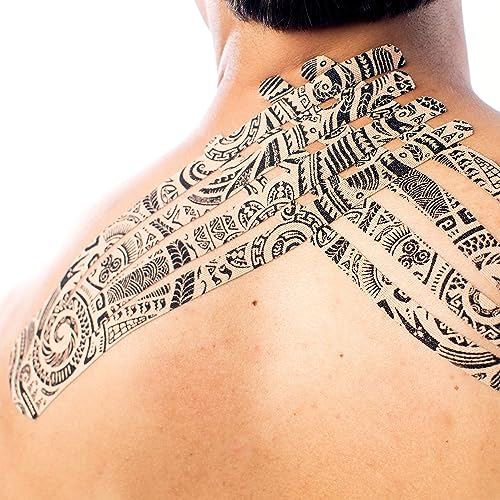 CureTape Art | Kinesiology Tape for Body Pain | Elastic Therapeutic | Waterproof Athletic | Long-Lasting Medical K (Tattoo) - Image 5