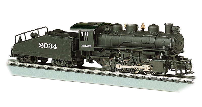 Bachmann Trains - USRA 0-6-0 Locomotive with Smoke and Slope Tender - ATSF #2034 - HO Scale - Image 1