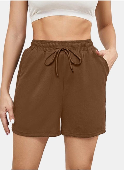 Plain Basic High-Rise Shorts