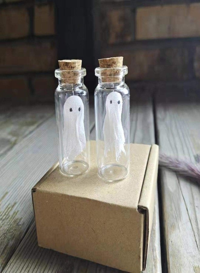 LFaize Pack of 2,Little Ghost in a Bottle,Miniature Ghost, Halloween,Ghost gift,Funny Pet Ghost - Image 1