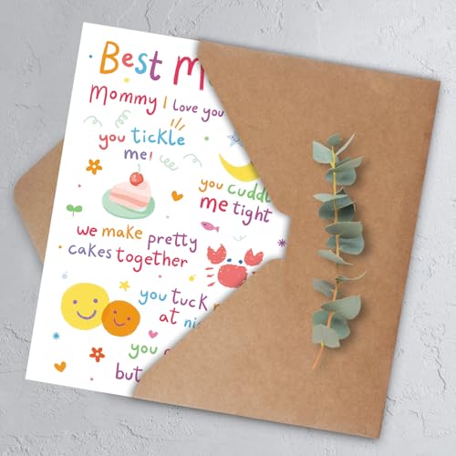 HEJOYN Mom Birthday Card, Funny Birthday Card Gift for Mom from Daughter Son, Mother Bday Cards from Kid - Image 4