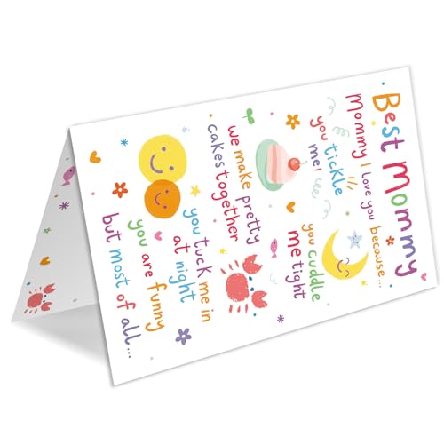 HEJOYN Mom Birthday Card, Funny Birthday Card Gift for Mom from Daughter Son, Mother Bday Cards from Kid - Image 5