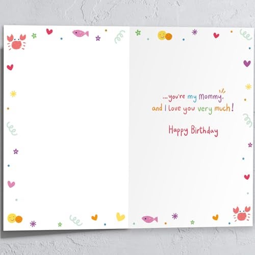 HEJOYN Mom Birthday Card, Funny Birthday Card Gift for Mom from Daughter Son, Mother Bday Cards from Kid - Image 2