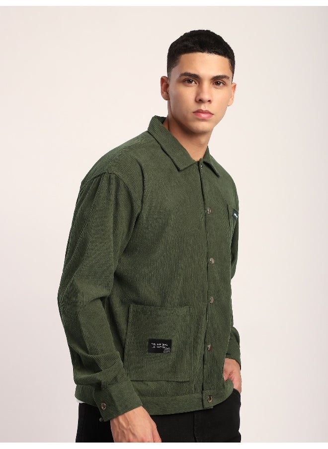 Beyoung Olive Corduroy Shacket  - Image 3
