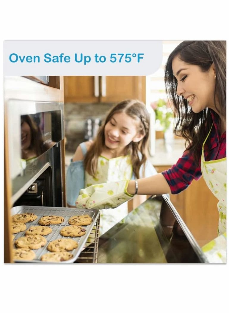 SYOSI 2 Pack Cooling Rack for Baking Stainless Steel Heavy Duty Wire Rack Baking Rack 11.8 9 in Cooling Racks for Cooking Fits Quarter Sheet Pan Small Toaster Oven Dishwasher Safe - Image 4