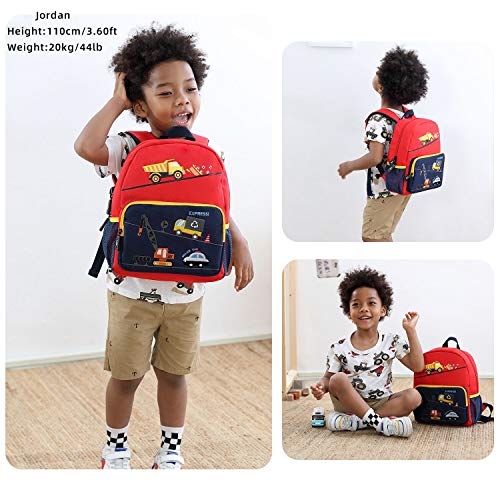 willikiva Car Dinosaur Kids Toddler Backpack for Boys and Girls Children Waterproof Preschool Bag(Bus) - Image 2