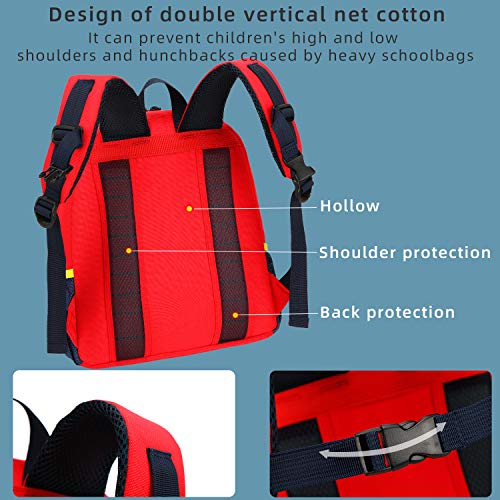 willikiva Car Dinosaur Kids Toddler Backpack for Boys and Girls Children Waterproof Preschool Bag(Bus) - Image 5