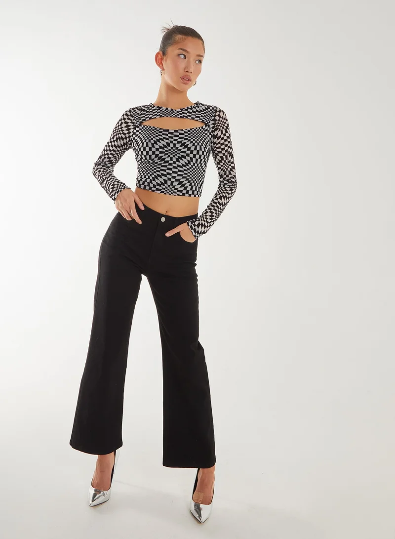 Pink Vanilla Printed Letterbox Flock Top