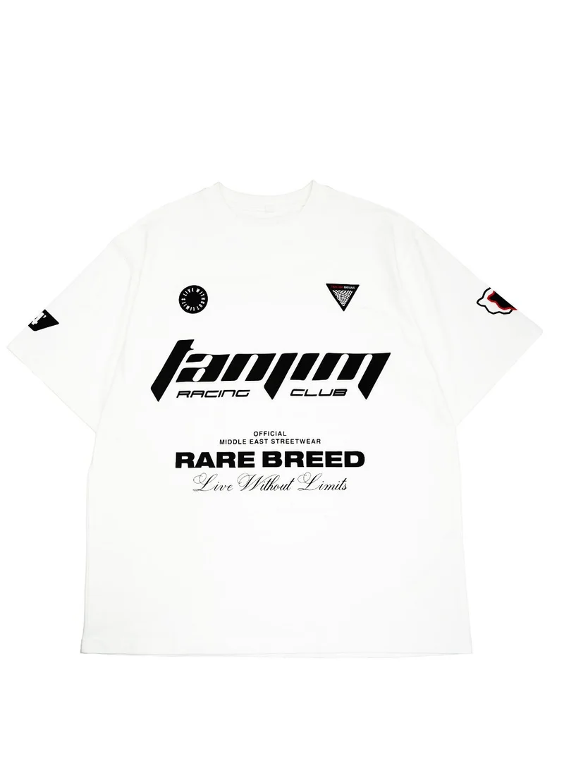 Tanjim Squad WHITE TANJIM RACE T-SHIRT - WHITE for Men | Best Price UAE