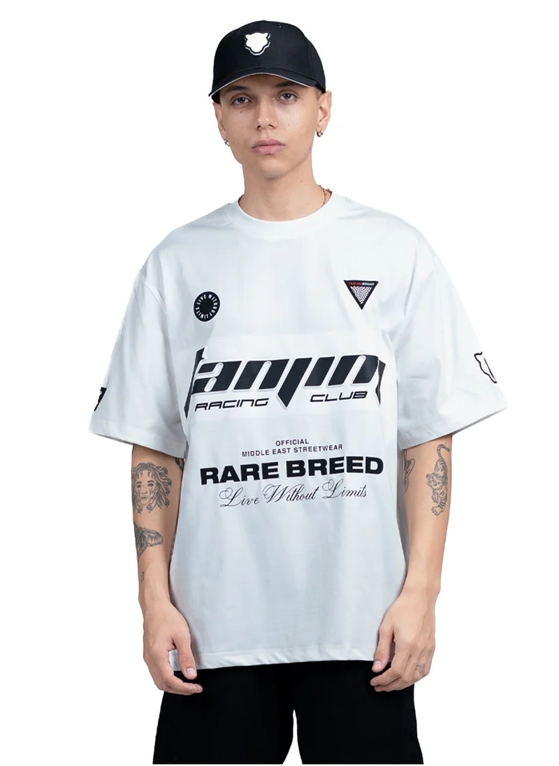 TANJIM RACE T-SHIRT - WHITE