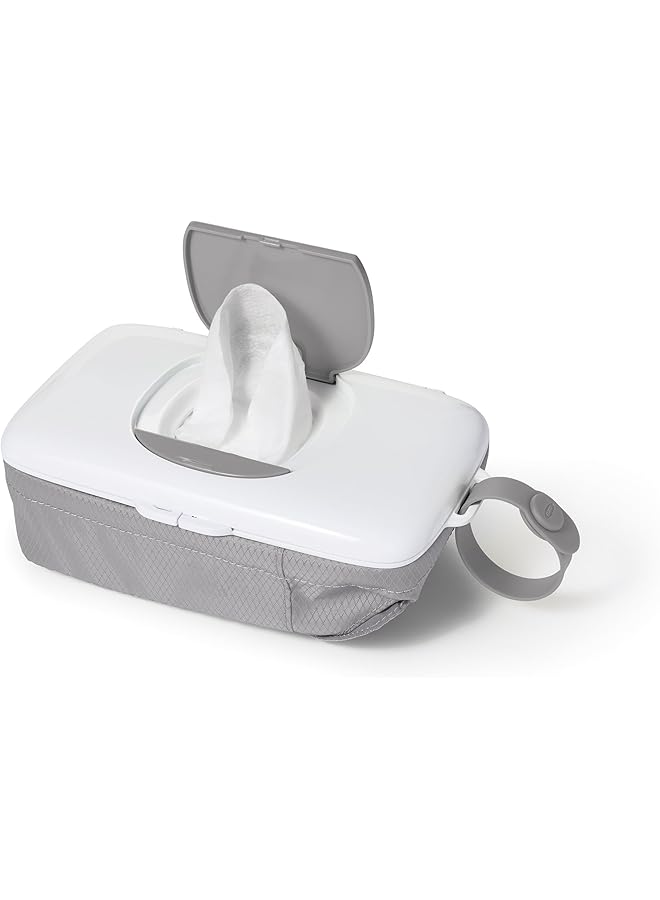 أوكسو موزع مناديل Tot On The Go مع حقيبة حفاضات باللون الرمادي - Image 2