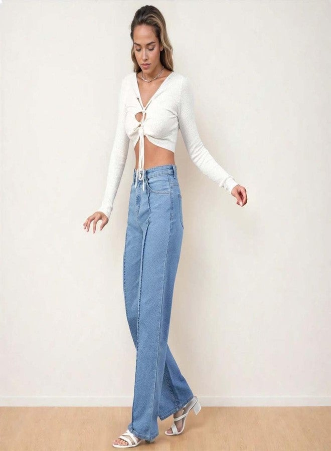KOTTY Womens High Rise Cotton Lycra Solid Jeans - Image 2