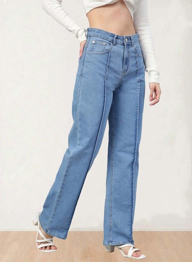 KOTTY Womens High Rise Cotton Lycra Solid Jeans - Image 3