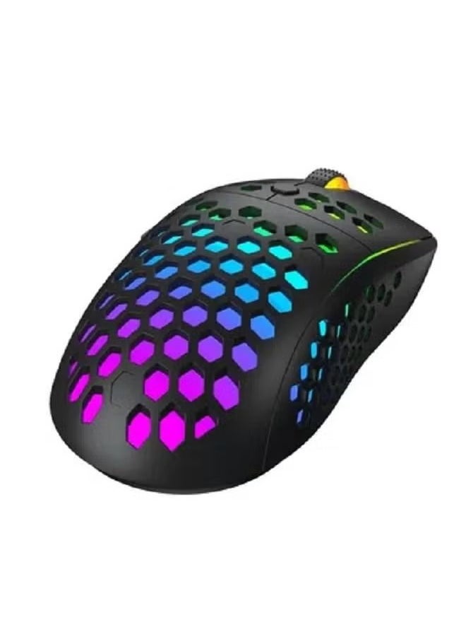 Gamemax Gaming Mouse with Lightweight Honeycomb Shell Ultralight Weave Cable 6400 Dpi Optical Sensor  - Image 1