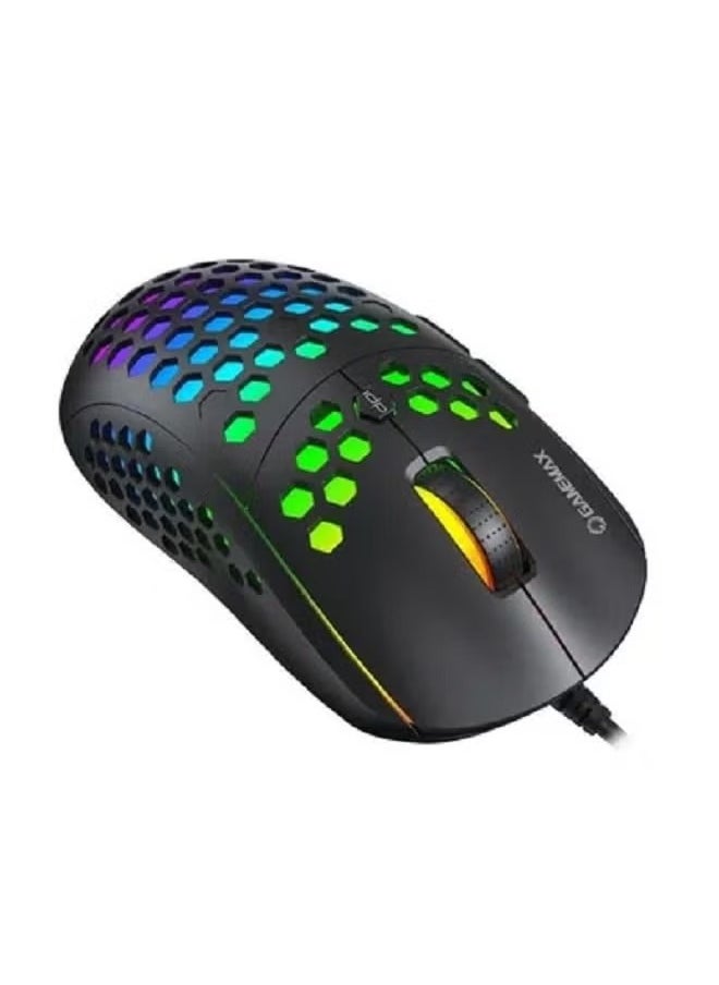 Gamemax Gaming Mouse with Lightweight Honeycomb Shell Ultralight Weave Cable 6400 Dpi Optical Sensor  - Image 3