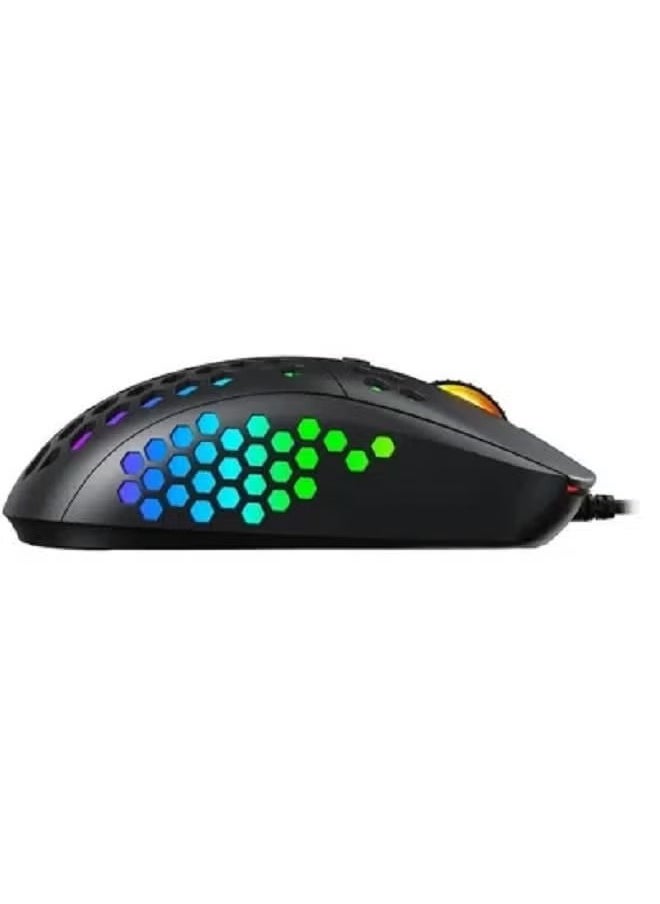 Gamemax Gaming Mouse with Lightweight Honeycomb Shell Ultralight Weave Cable 6400 Dpi Optical Sensor  - Image 4