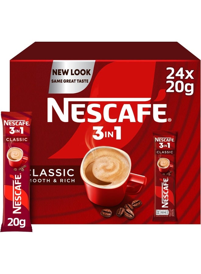 Nescafe 3in1 Instant Coffee Mix Sachet 20grams Single - Image 1