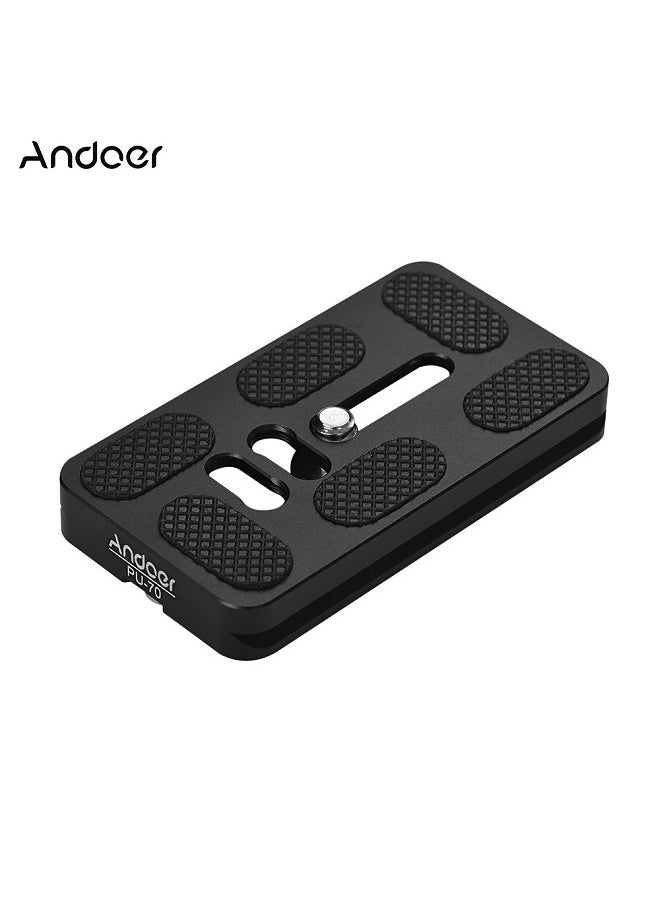 ANDOER - Andoer PU-70 70mm Quick Release QR Plate Fit Arca Swiss for Tripod Head - Image 1