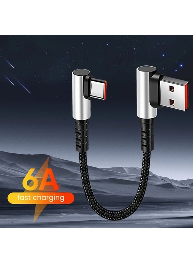 19 69in 50cm كوع نوع C شاحن سريع 6A كابل بنك طاقة لآيفون 16 15 شاومي هواوي - Image 2