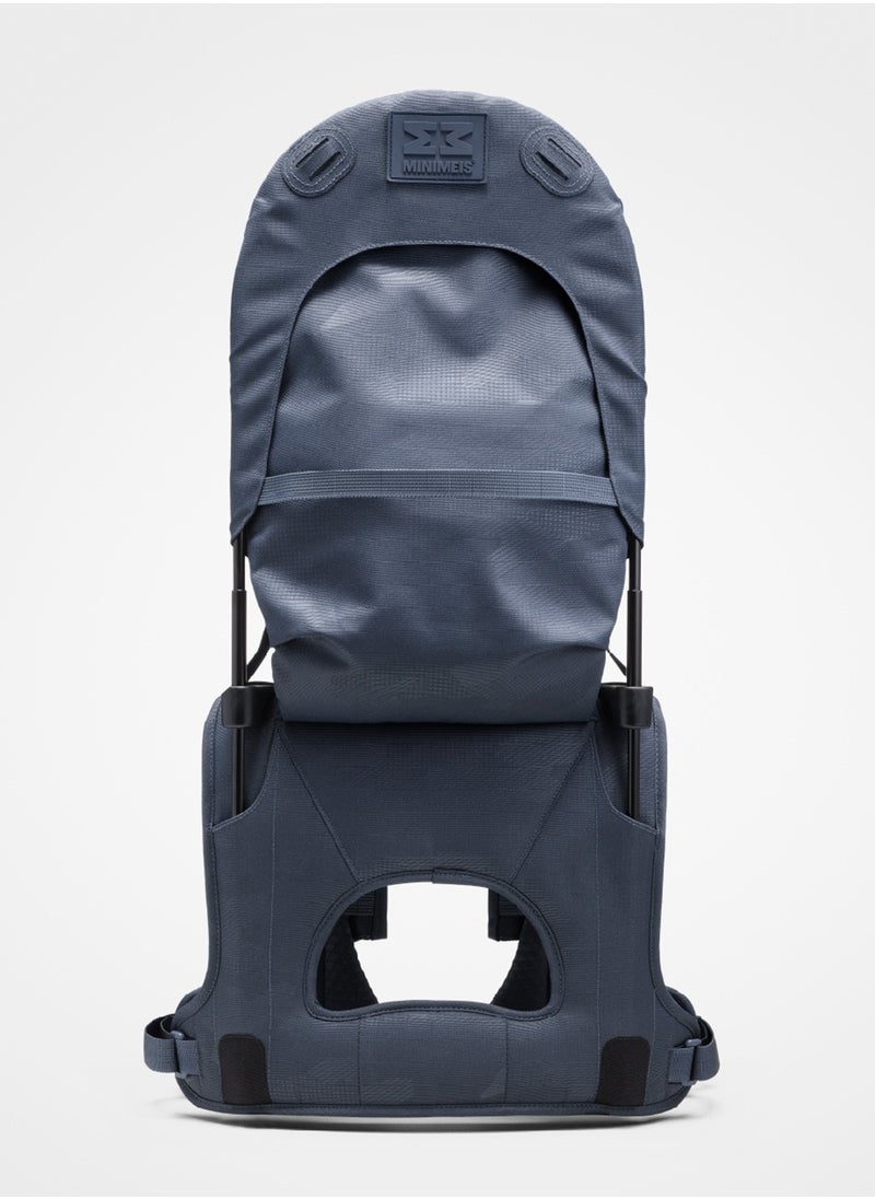 Minimeis - Minimeis Children Shoulder Carrier, 1.6 Kg | For Babies, Kids & Toddlers above 6 Months | Max Child Weight 18 Kg | Foldable | Portable | | Easy To Use | Padded Seat | Safe | Dark Blue - Image 1