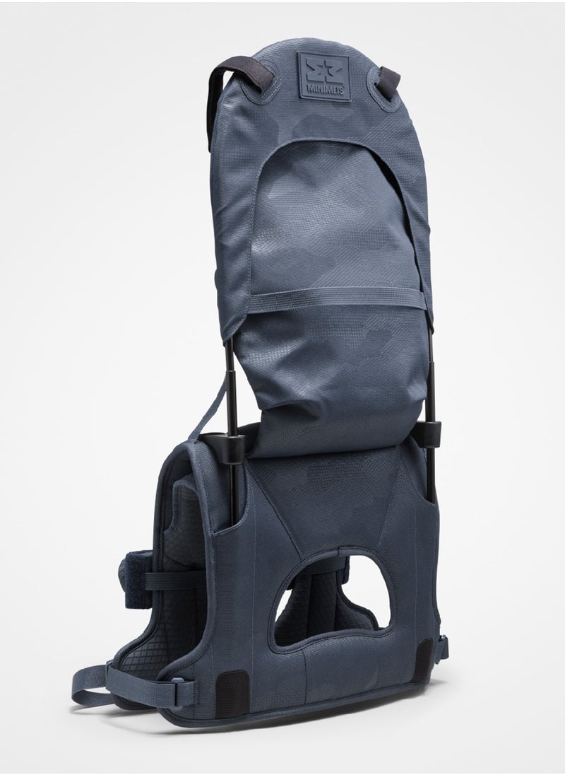 Minimeis - Minimeis Children Shoulder Carrier, 1.6 Kg | For Babies, Kids & Toddlers above 6 Months | Max Child Weight 18 Kg | Foldable | Portable | | Easy To Use | Padded Seat | Safe | Dark Blue - Image 1