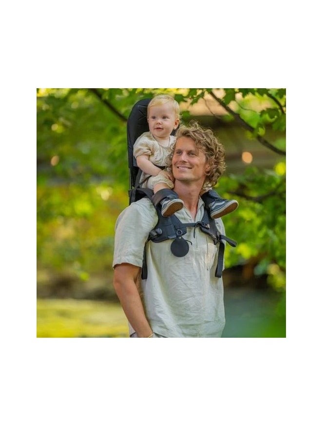 Minimeis - Minimeis Children Shoulder Carrier, 1.6 Kg | For Babies, Kids & Toddlers above 6 Months | Max Child Weight 18 Kg | Foldable | Portable | | Easy To Use | Padded Seat | Safe | Dark Blue - Image 1